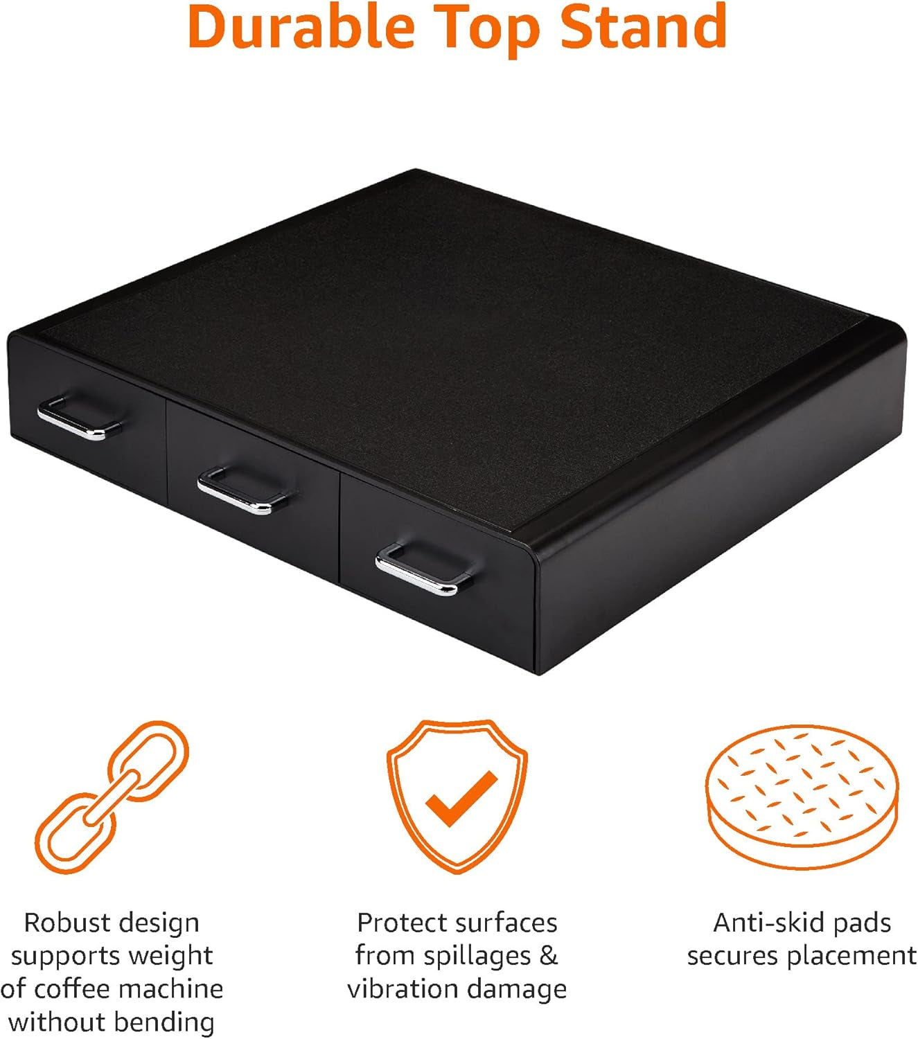 Coffee Pod Storage Drawer for K-Cup Pods - 36 Pod Capacity, Black